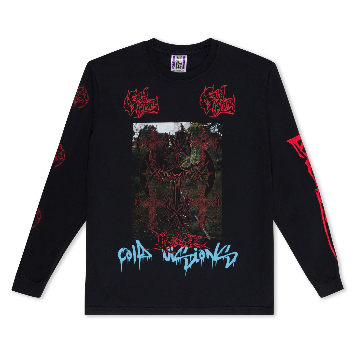 FOREST CRIME / COLD VISIONS BLACK LONG SLEEVE