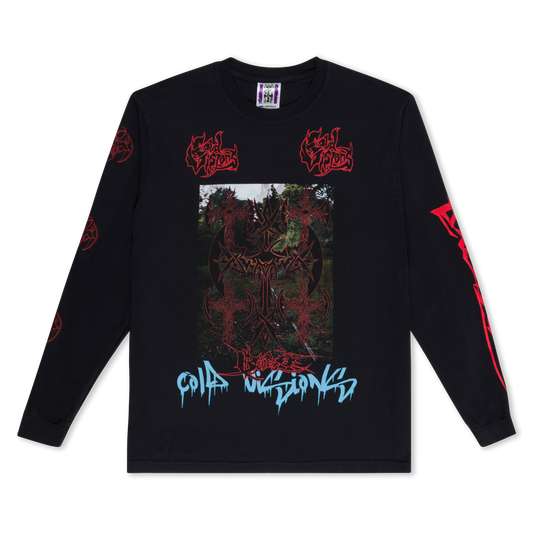 FOREST CRIME / COLD VISIONS BLACK LONG SLEEVE