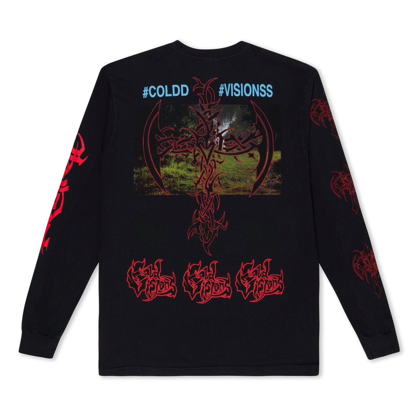 FOREST CRIME / COLD VISIONS BLACK LONG SLEEVE